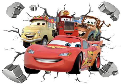 Cars 3D Aufkleber Cars Wandtattoo Cars Wandaufkleber Cars Wandsticker Cars Disney Wandtattoo Cars Kinderzimmer Dekoration Abnehmbare Aufkleber Wall Stickers Cars