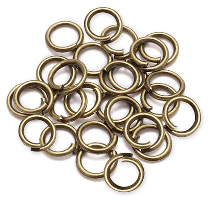 12mm Open Jump Rings, Metal Jewellery Making Findings Connector Rings, Bronze