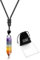 JSDDE Chakra Kette Heilsteine Kette Hexagon Säulen Edelstein Anhänger Halskette Yoga, Reiki, Heilung, Meditation Amulett Kette Glücksbringer Schmuck für Damen Herren