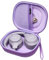 LTGEM - Funda rígida de EVA para auriculares TOZO HT2, Bose, JBL, Beribes, Sony, Skullcandy, Soundcore Anker, Raycon (morado). Solo funda