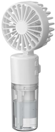 Meindin Ventiladores de pulverización portátiles de mano, ventilador de pulverización de mano con niebla de agua, suministros de verano plegables con mango ergonómico, ventilador de refrigeración