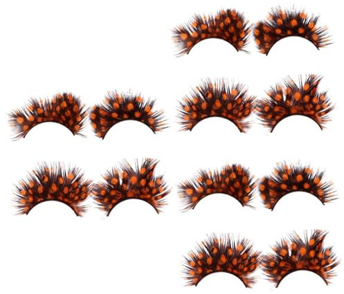 HAPINARY Juego De 3 Pestañas Postizas Para Disfraz Pestañas Postizas Y Pegamento Para Un Look Espectacular De Halloween (2 Pares X 3)