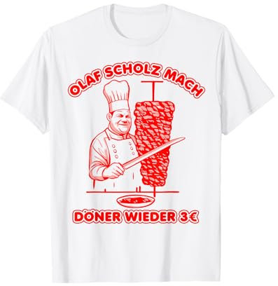 OLAF SCHOLZ MACH DÖNER WIEDER 3€ X KEBAB X Retro T-Shirt