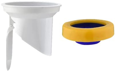 SiaBiced Anillo de Brida para Inodoro, El Mal Olor Del Inodoro Y Del Tapón.