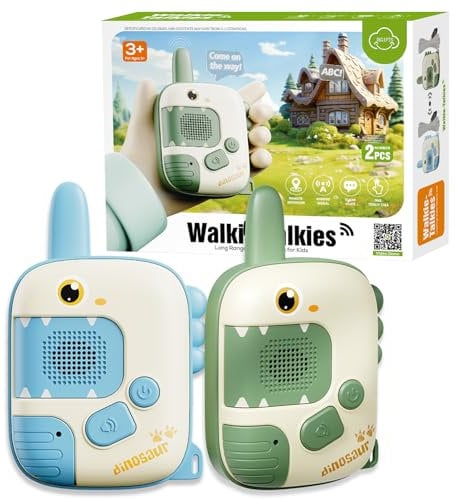 Spiele ab 4 Jahren - Walkie Talkie Kinder Dinosaurier Spielzeug ab 3 4 5 6 7 8 Jahre Outdoor Spiele für Kinder Geschenke Junge Mädchen 3-10 Junge Mädchen Walki Talki Geschenke Ostern Geschenke Kinder