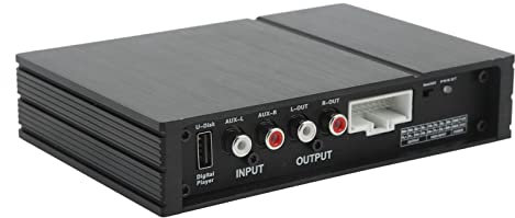 Gearwell Car DSP Amplifier, 4 Channel Input Amplifier, 12V Universal Audio System, Bluetooth Audio Processor, Vehicle Sound System Upgrade
