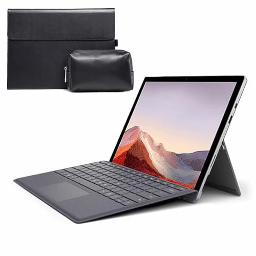 FAYGAOAI Keyboard Case for Microsoft Surface Pro 7+/Pro 7/Pro 6/Pro 5/Pro 4/Pro 3 12.3, 7 Color Backlit, Smart Trackpad, Magnetic Wireless Keyboard with S Pen Holder,Black 1
