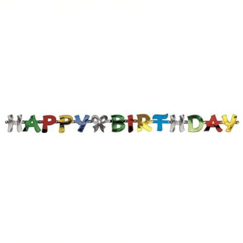 PAPSTAR 18698 Grußkette 1,4 m, Happy Birthday