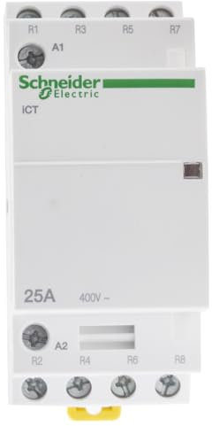 Schneider Electric Installationsschütz Acti9 iCT, 4Ö, 25A, 220-240V AC, 50HZ, Artikelnummer A9C20837