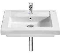 Roca,Prisma,Lavabo de porcelana mural o de sobremueble,Blanco,600mm x 450mm x 130mm,A327546000