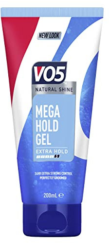 VO5 Mega Hold 24 hour extra strong control Styling Gel for perfectly groomed hairstyles 200 ml