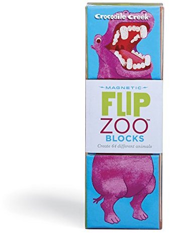 Crocodile Creek 382909-3 3X Magnet Würfel Puzzle Zoo/Welt Tiere