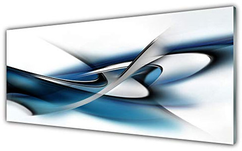 Tulup Impression sur Verre de 125x50 cm - Image - Tableau - Photo décorative panoramique - Art Abstrait