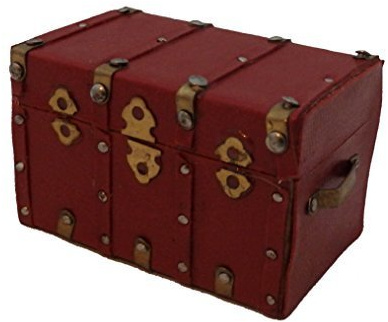 Melody Jane Puppenhaus Leder Dampfgarer Attika Trunk Osmanisch Brust Miniatur 1:12
