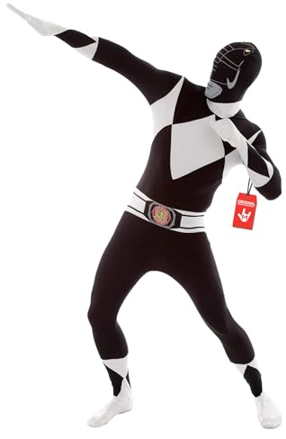 Morphsuits Power Rangers Costume, Halloween Costumes for Men | Full-Body Spandex Morphsuit Costume, Stretchy Comfortable Fit, Ideal for Parties & Cosplay, Perfect for Halloween