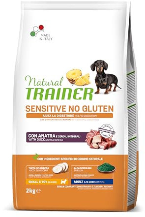 Natural Trainer Sensitive No Gluten Futter für Erwachsene Hunde mit Ente - 2 kg