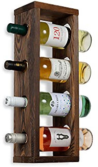 Rustic State Flaschenhalter für 4 Flaschen aus Sonoma-Holz
