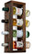 Rustic State Porte-Bouteilles Mural en Bois de Sonoma pour 4 Bouteilles