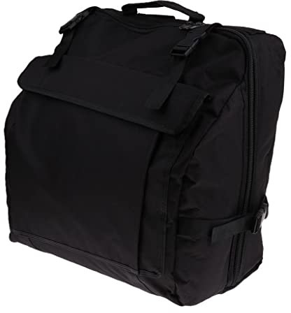 dailymall Tasche für Akkordeon, 60-120 Bass Akkordeon-Rucksack Gigbag Verstellbare Schultergurte, Wasserdicht, Schwarz - 60 Bass