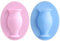 TsunNee Selbstklebende Silikon-Vasen, Wandhalterung, Silikon-Blumentopf-Vasen, Wanddekoration, klebrige Blumen-Behälter für Hochzeit, Party, Büro, Heimdekoration, Rosa und Blau, 2 Stück