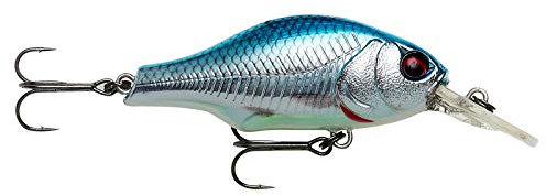 Savage Gear Gravity Crank MR - Premium Wobbling Crankbait für Barsch, Hecht, Forelle, Zander & Barsch, magnetisches Weitwurfsystem & eingebaute Rassel, Süß- und Salzwasserfischen Blau Chrom 7,3 cm