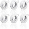 6x SET Einbaustrahler + GU10 für 230V weiß Schwenkbar rund Einbau Spots Decken Strahler Leuchte Spots Deckenleuchte Lampe Einbauleuchte Einbaurahmen 104S-TP WH