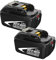 2 pacchi FUNMALL BL1850B 5.0Ah Sostituzione per makita 18V Batteria BL1860 BL1850B BL1840 BL1830 BL1815 BL1845 LXT400 Utensili Elettrici a Batteria con Indicatore LED (Rosso)