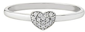 JC Trauringe Damenring Herz in 585 Weißgold Ring Einzelring Damen Ring Herzform Schmuck 8085