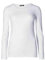 New Ladies Long Sleeve Round Neck Plain Basic Women's Stretch T-Shirt (White, 10)