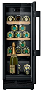 Neff KU9202HF0G N70, Built-in Wine Cooler with Glass Door, 82x30cm Temperature Zone 5-20C Bamboo Shelves