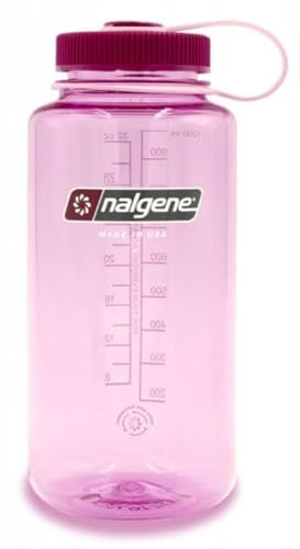 Nalgene Sustain Tritan BPA-Free Water Bottle Made with Material Derived from 50% Plastic Waste, 32 OZ, Wide Mouth, Cosmo
