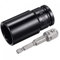 sourcing map 1/2 Drive Socket Accessory Set, 30mm Deep 6-Point Impact Socket 3 Length and 1/4 Hex Shank Adapter