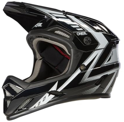 O'NEAL | Mountainbike-Helm | MTB Downhill | Robustes ABS, Ventilationsöffnungen für Luftstrom & Kühlung, ABS Außenschale | Backflip Helmet Knox V.23 | Erwachsene | Schwarz Weiß | S