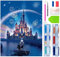 jieyisier Château Diamond Painting Kits，Diamond Painting Complet，Diamond Art Dessin Animé ，Painting Diamant Pour La Décoration Murale De La Maison 30x40cm