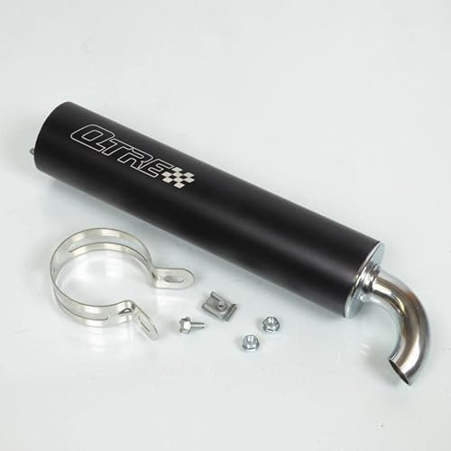 Silencieux cartouche de pot d'échappement 2 vis Tecnigas Q-TRE NOIR compatible avec scooter