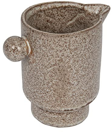 Creative Co-Op Moderner Krug oder Vase, klein, Steingut, Braun