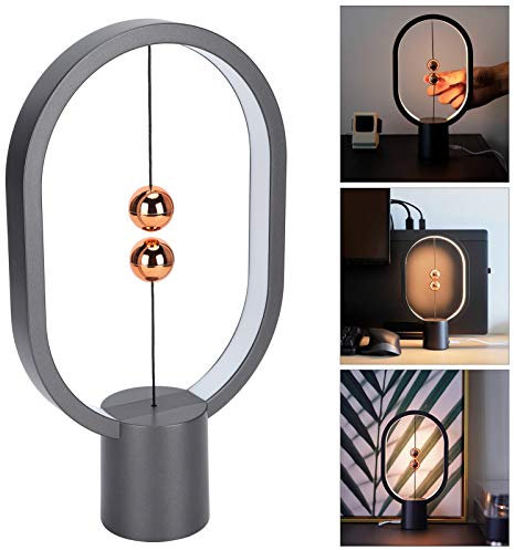 Kylewo Heng Balance Lampe Geschenk, Heng Balance Licht, USB-betriebene LED-Tischlampe, Balance-Lampe USB Smart Magnetic Absorption Half-Air Switch LED-Schreibtischlicht-Ornamente