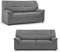 SHIITO | Modelo Tribeca - Sofá 2 Plazas | Máximo Relax y Confort | 140 x 98 x 90 cm - Color Gris