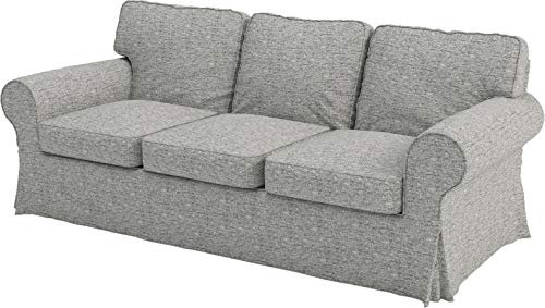 HomeTown Market Strapazierfähiger Sofabezug Ersatz kompatibel für IKEA Ektorp Sofa Cover. Slipcover nur. Sofa Nicht inbegriffen. (Polyester 3-sitzer Flachs)