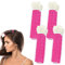 Rouleaux de cheveux avec pinces, 4 pièces pince volumatrice instantanée pour cheveux, rouleaux pour cheveux bigoudis auto-agrippant rouleau de cheveux volumisant pince à racine (rose)