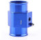 AUTOZOCO Adaptador del Sensor de temperatura de la manguera del tubo, diámetro interno de 40 mm y diámetro externo de 42 mm, Longitud 68 mm, Incluye abrazaderas, Aleación de aluminio, Azul, 40 mm