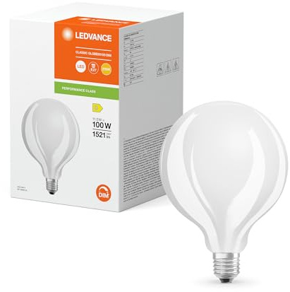 LEDVANCE LED Classic E27 Globe Matt 11W 1521lm - 827 Extra Warmweiß | Dimmbar - Ersatz für 100W