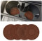 JNNJ 4 Piezas Posavasos De Coche Universal Antideslizante, Coche Silicona Titular De La Taza Posavasos, Posavasos Coche con Diseño De Rayas Araña Sun Dot, Accesorios Interiores para Coches(Café)