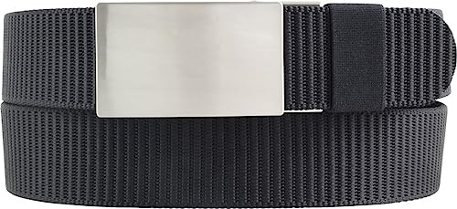 BELTINGER Veganer Gürtel stufenlos verstellbar 3,5cm | Extrem robuster Automatik-Gürtel 35mm | Einfarbiger Wander-Gürtel aus Nylon | Arbeit-Gürtel