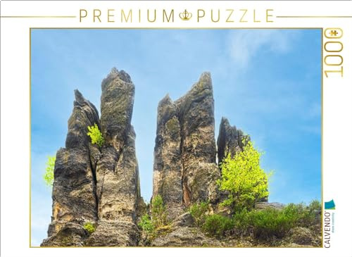 CALVENDO Puzzle Nonnenfelsen (537m) in Jonsdorf am Südosthang des Buchberges. | 1000 Teile Lege-Größe 64 x 48 cm Foto-Puzzle für glückliche Stunden