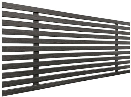 DHOME Recycled Holz Kopfteil MDF Japanischer Stil Paletten Bed Paletten Beschläge inklusive (95cm, Eschenholz)
