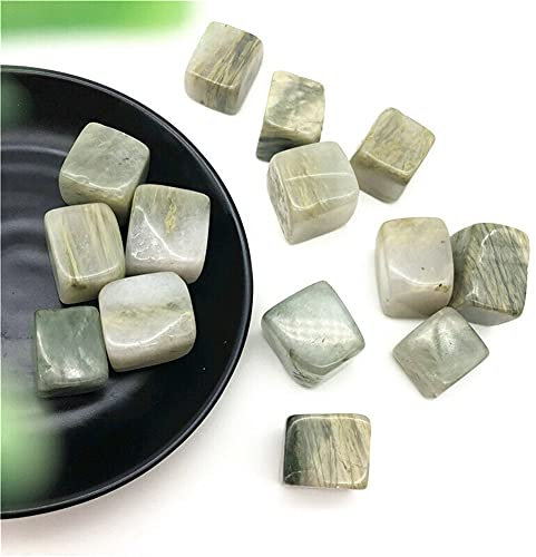 TBMRSKKN Envío Directo, 100g, Encaje Verde Natural, Jade, Cubo Pulido, Piedras de Cristal, Regalos de Piedras Preciosas, Piedras Naturales y Cristales, Regalo de Espécimen Mineral de Piedra