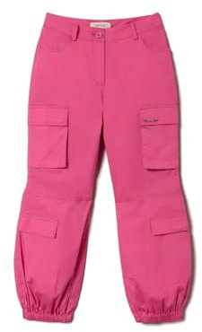 Twinset Milano Twinset Pantalone Fucsia Cargo in Popeline (IT, età, 14 Anni, Regular, Standard, Fucsia)