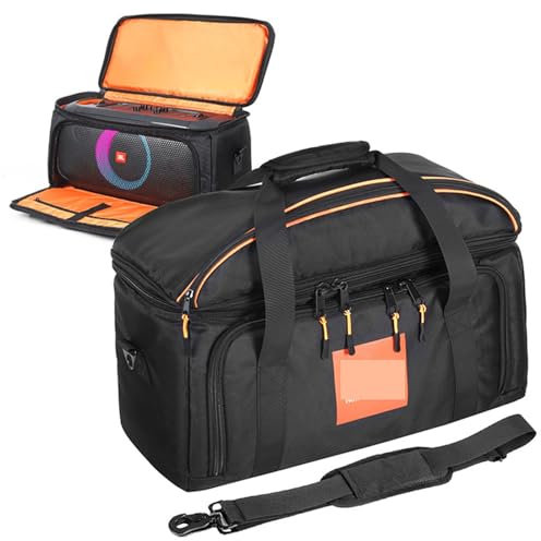Generic Étui de transport de voyage compatible avec les haut-parleurs JBL PartyBox On-The-Go - Poches de rangement supplémentaires pour microphones, câbles, téléphone et accessoires