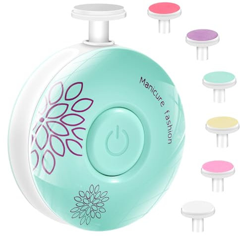 Blendura Lime Ongle Bebe, Lime A Ongle Electrique Bebe 6 En 1 Pour Enfants De Tous âGes, vert